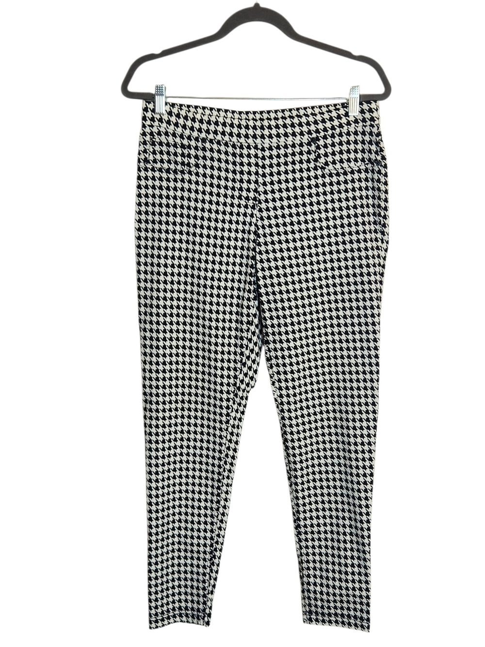 No Boundaries Black and White Houndstooth Skinny Pants Size Large